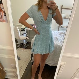 Blue Floral PacSun Dress